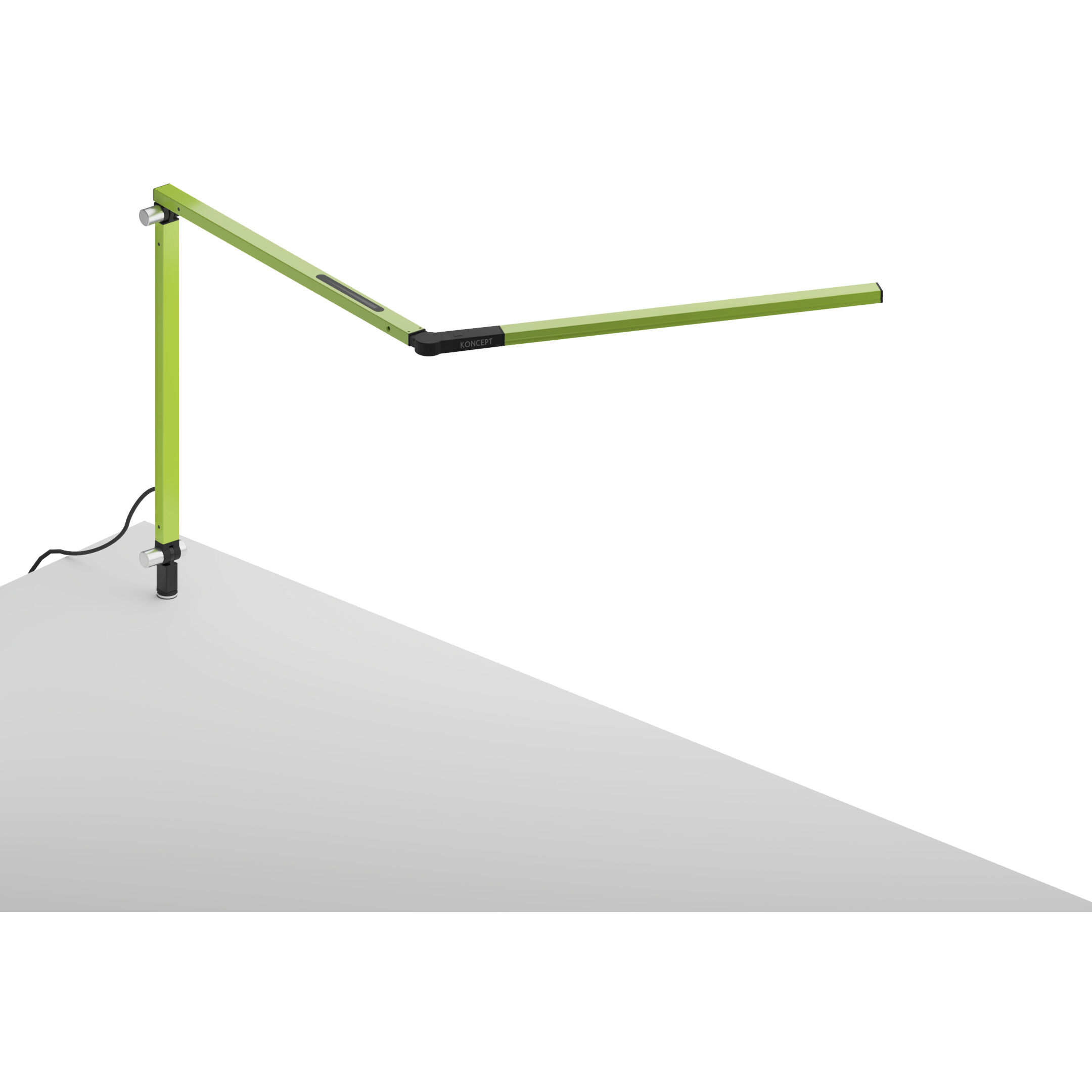 Z-Bar Mini 12.7 inch 5.00 watt Green Desk Lamp Portable Light, Through-Table Mount